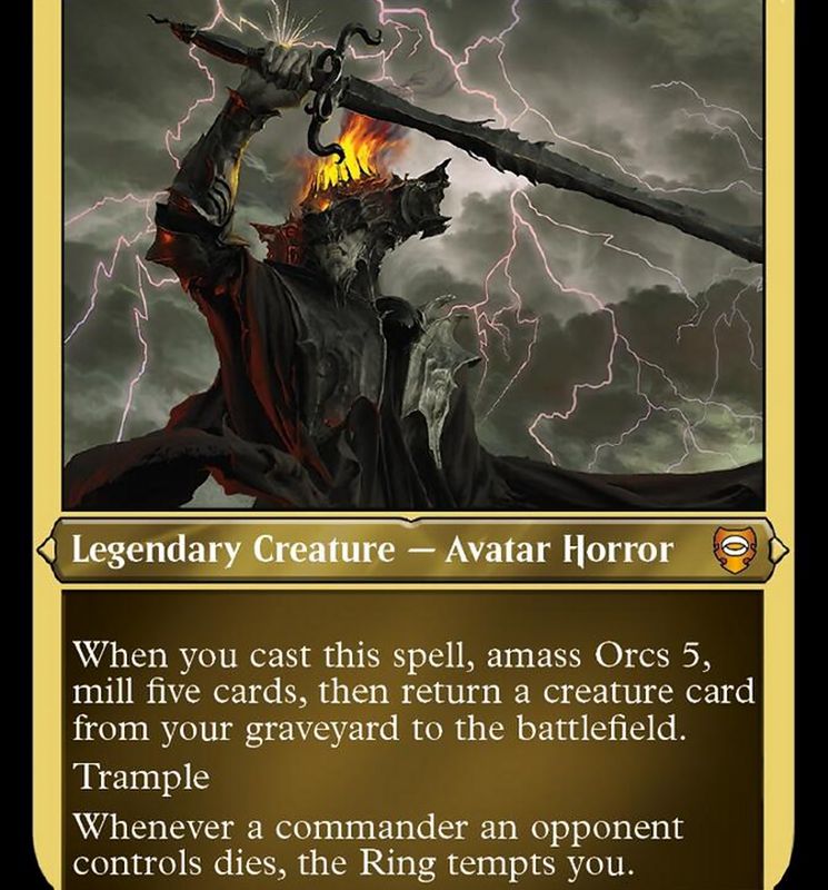 Sauron, Lord of the Rings (Display Commander) [The Lord of the Rings: Tales of Middle-Earth Commander]
