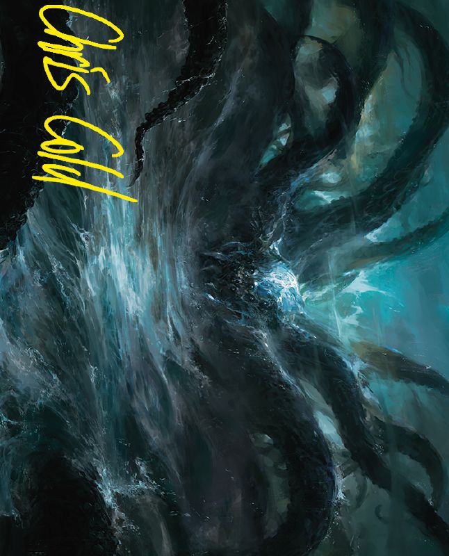 The Watcher in the Water Art Card (Gold-Stamped Signature) [The Lord of the Rings: Tales of Middle-earth Art Series]
