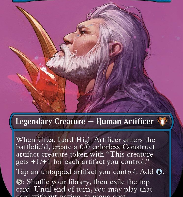 Urza, Lord High Artificer (Borderless Profile) [Commander Masters]