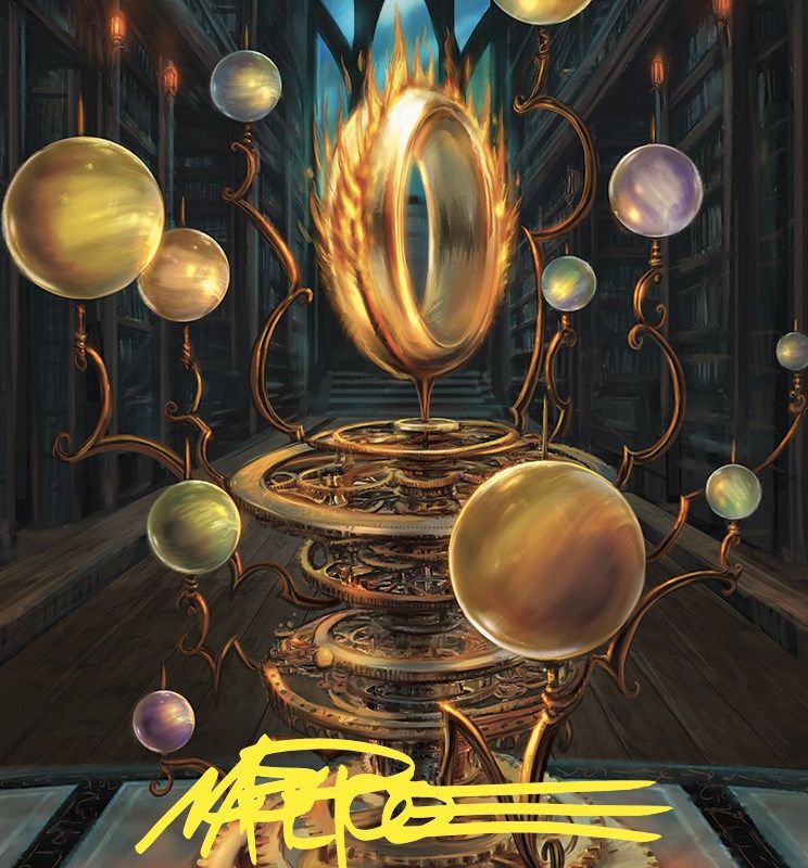 Sol Ring Art Card (Gold-Stamped Signature) [Commander Masters Art Series]