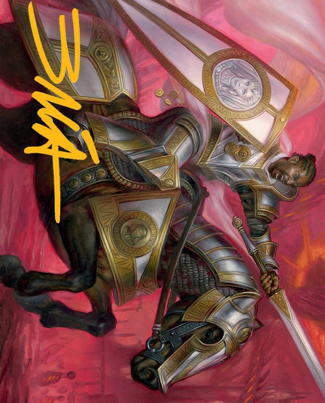 Sigiled Sentinel Art Card (Gold-Stamped Signature) [March of the Machine Art Series]