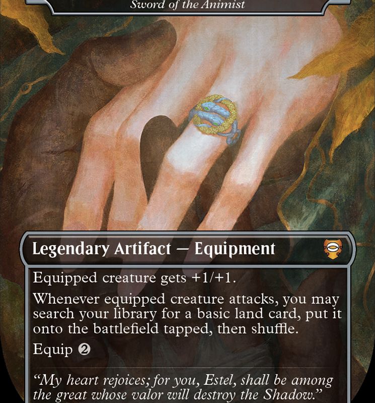 Sword of the Animist - Ring of Barahir (Surge Foil Realms and Relics) [The Lord of the Rings: Tales of Middle-Earth Commander]