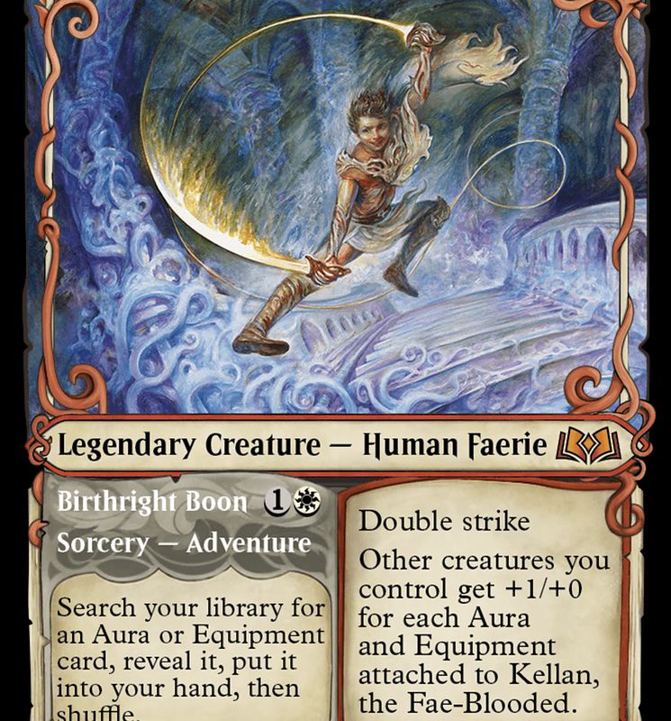 Kellan, the Fae-Blooded // Birthright Boon (Showcase) [Wilds of Eldraine]