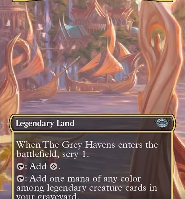 The Grey Havens (Borderless Alternate Art) [The Lord of the Rings: Tales of Middle-Earth]