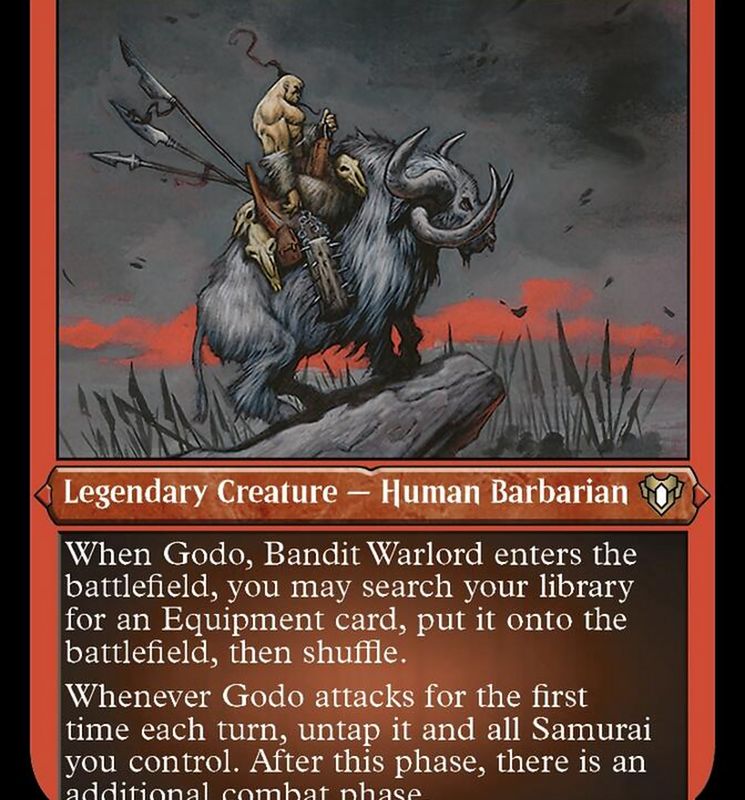 Godo, Bandit Warlord (Foil Etched) [Commander Masters]