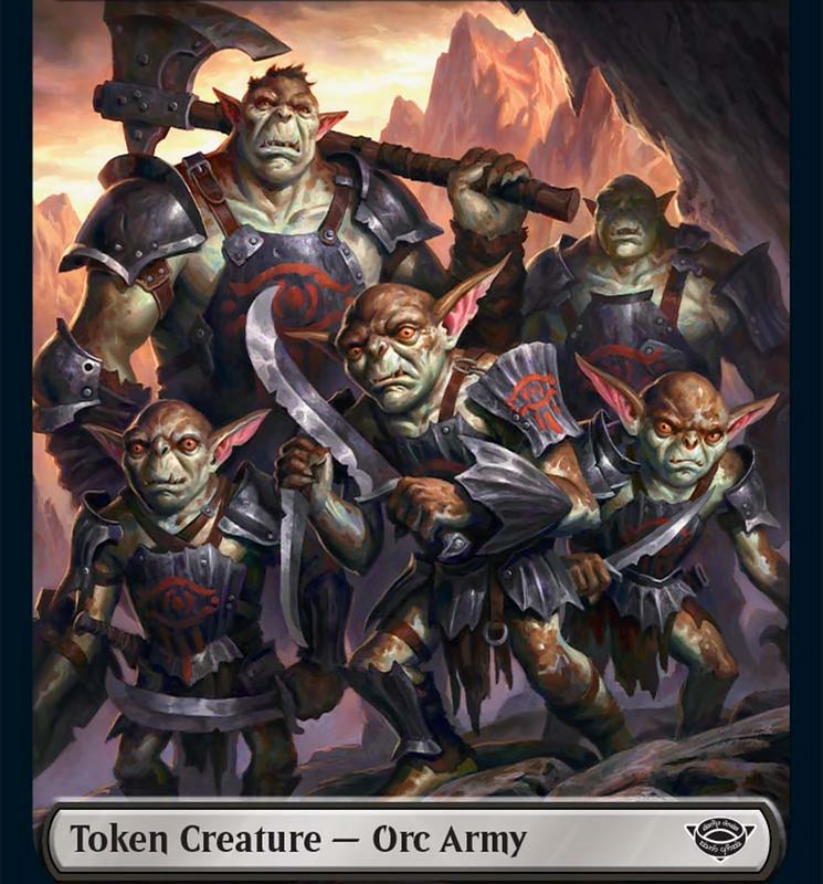 Orc Army (06) // Orc Army (05) Double-Sided Token [The Lord of the Rings: Tales of Middle-Earth Tokens]