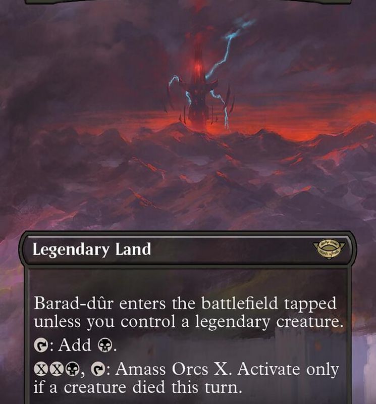 Barad-dur (Borderless Alternate Art) (425) [The Lord of the Rings: Tales of Middle-Earth]