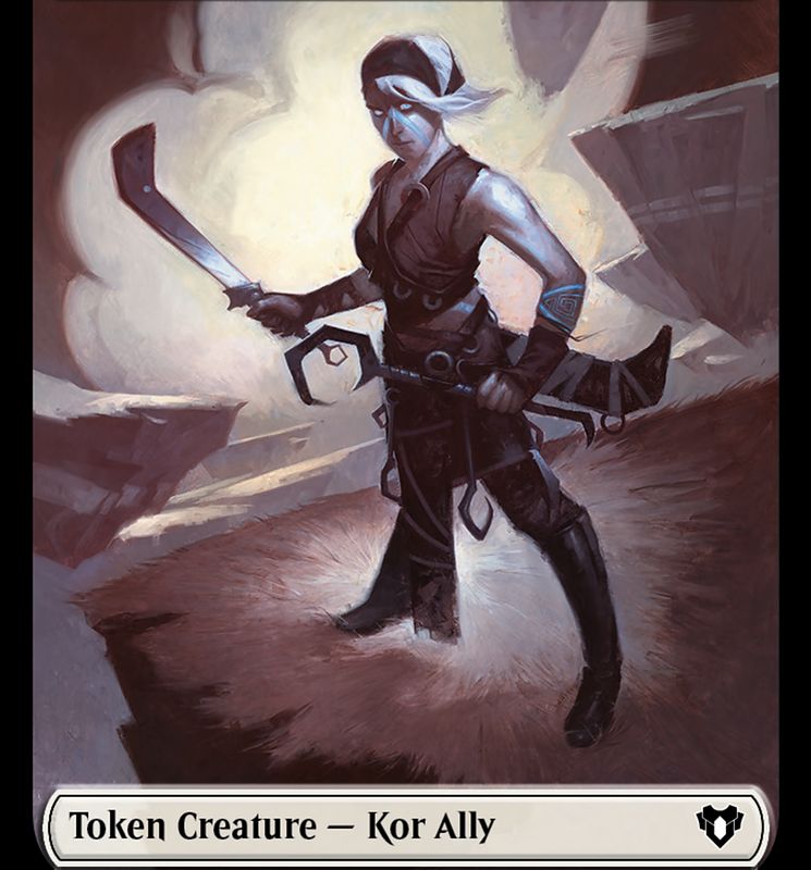 Wall // Kor Ally Double-Sided Token [Commander Masters Tokens]