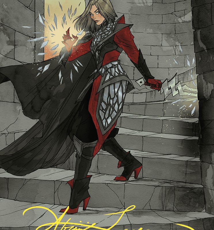 Rowan, Scion of War Art Card (59/81) (Gold-Stamped Signature) [Wilds of Eldraine Art Series]