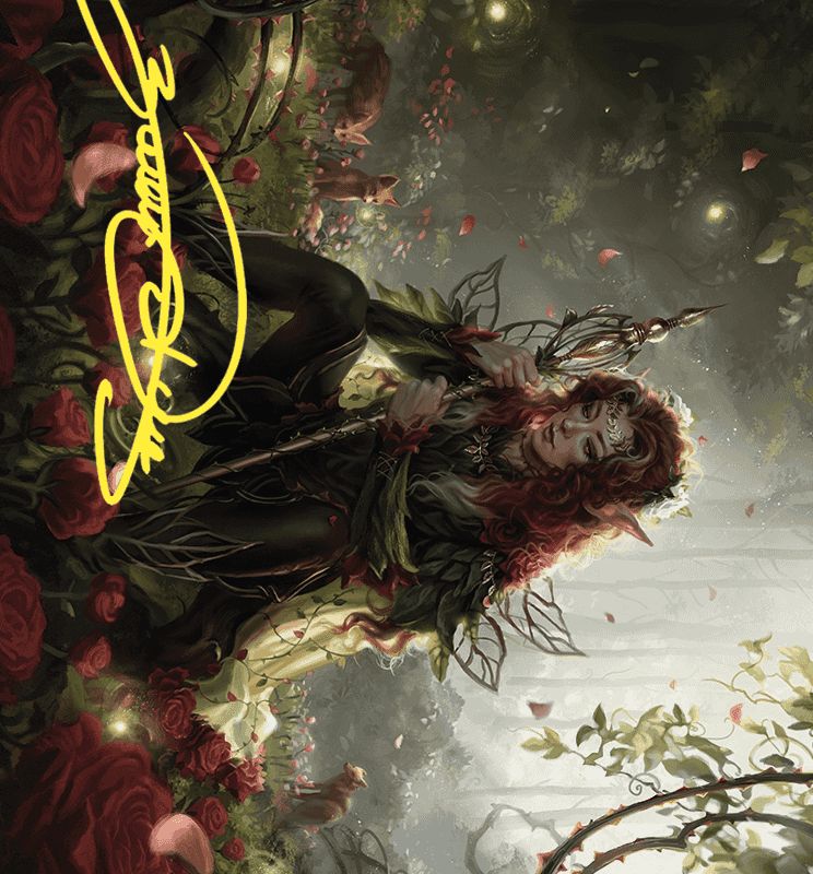 Yenna, Redtooth Regent Art Card (Gold-Stamped Signature) [Wilds of Eldraine Art Series]