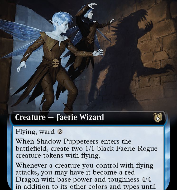 Shadow Puppeteers (Extended Art) [Wilds of Eldraine Commander]