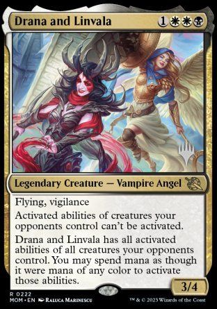Drana and Linvala (Promo Pack) [March of the Machine Promos]