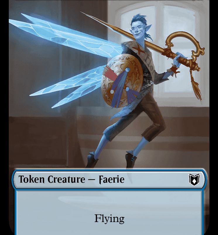 Faerie // Human Double-Sided Token [Wilds of Eldraine Commander Tokens]