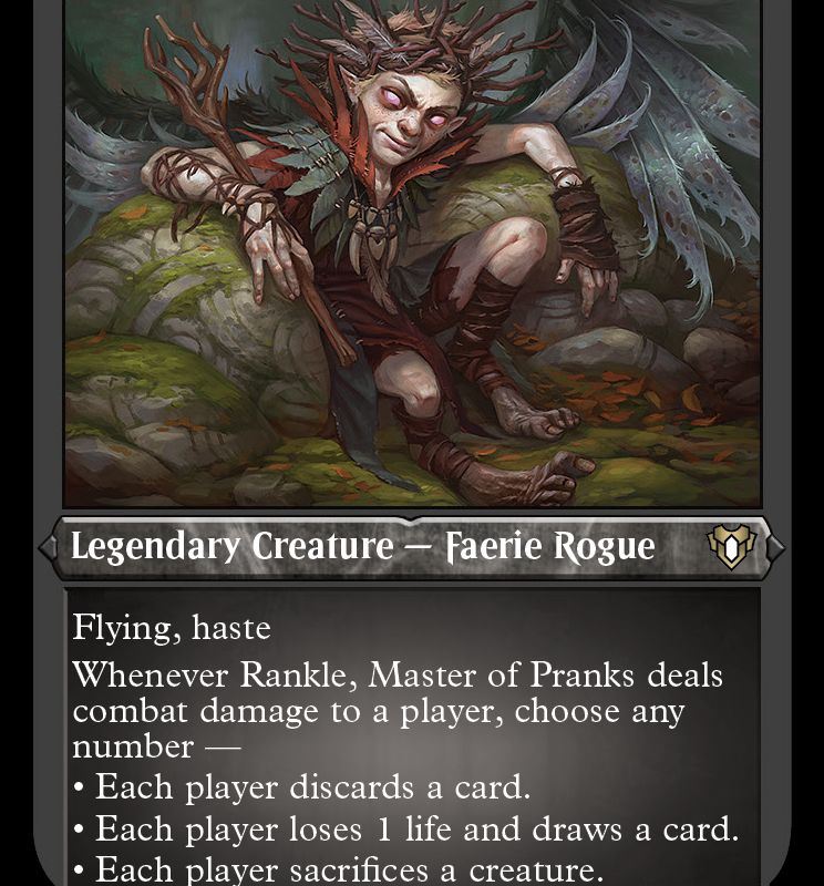 Rankle, Master of Pranks (Foil Etched) [Commander Masters]