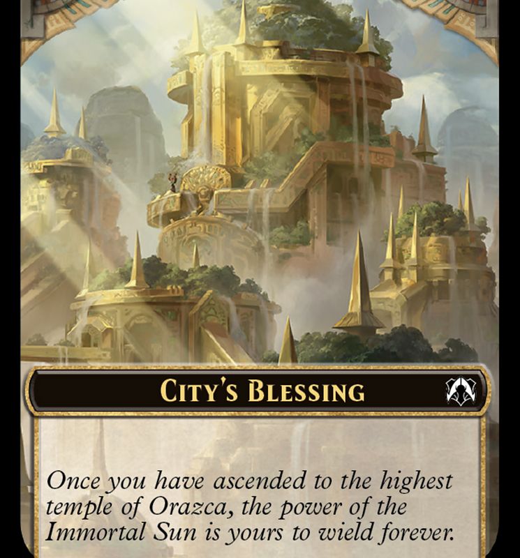 Butterfly // City's Blessing Double-Sided Token [March of the Machine Commander Tokens]