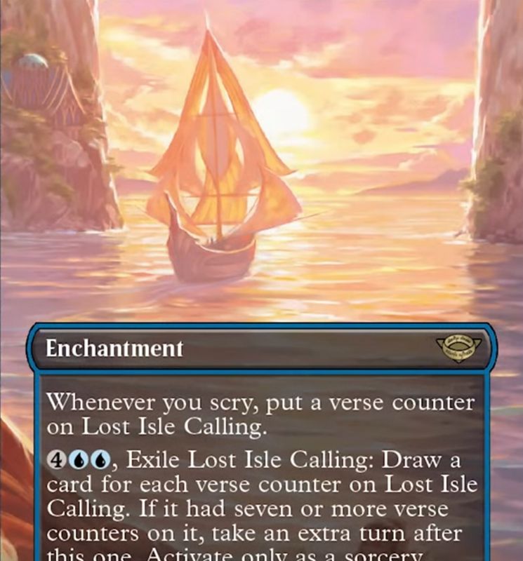 Lost Isle Calling (Borderless Alternate Art) [The Lord of the Rings: Tales of Middle-Earth]
