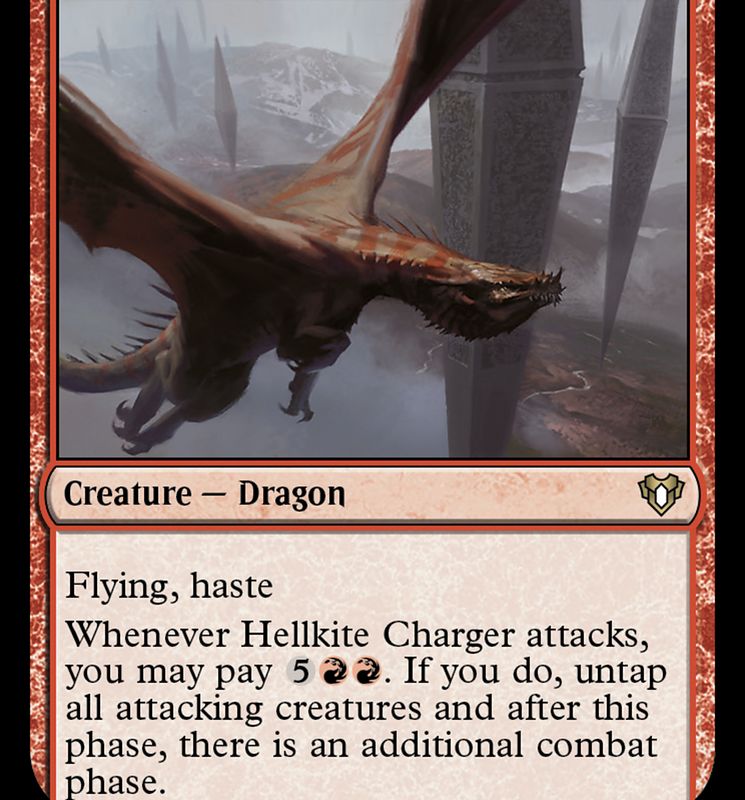 Hellkite Charger (Foil Etched) [Commander Masters]