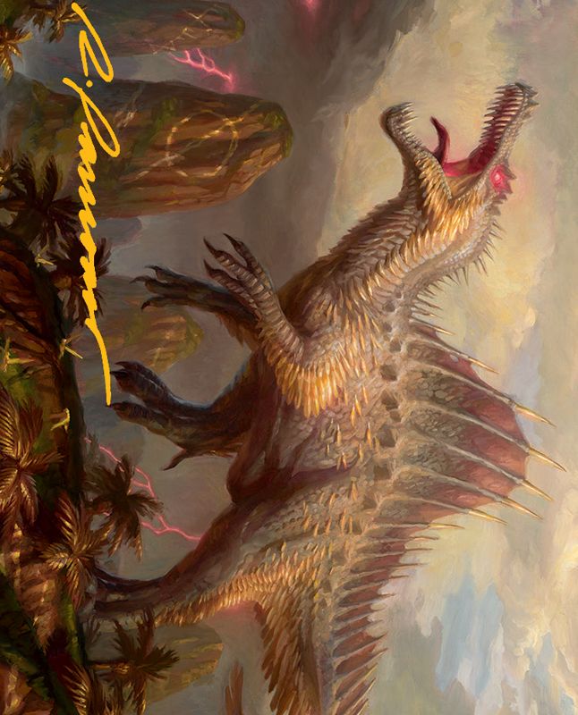 Etali, Primal Conqueror Art Card (Gold-Stamped Signature) [March of the Machine Art Series]