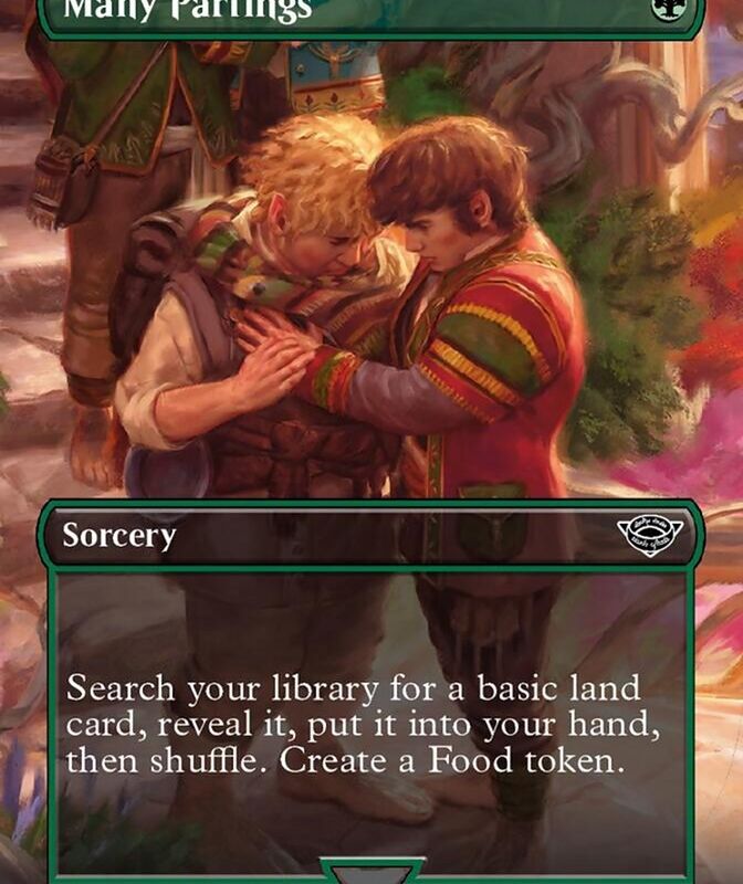 Many Partings (Borderless Alternate Art) [The Lord of the Rings: Tales of Middle-Earth]