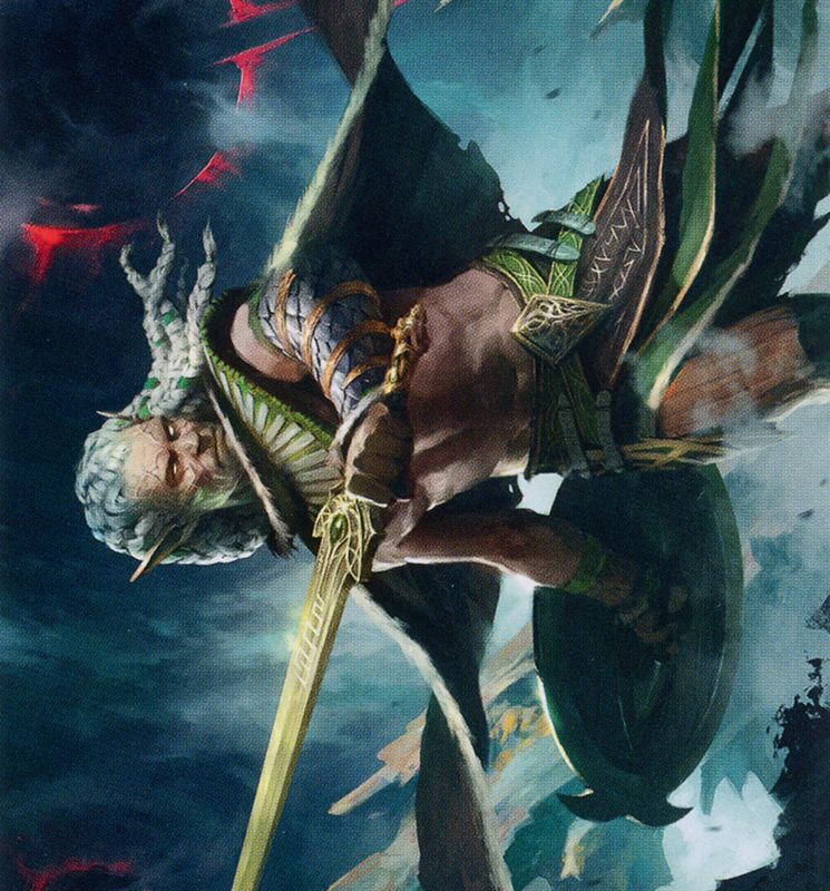 Serpent-Blade Assailant Art Card (40) [March of the Machine Art Series]