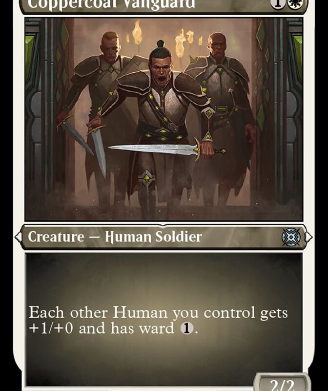 Coppercoat Vanguard (Foil Etched) [March of the Machine: The Aftermath]