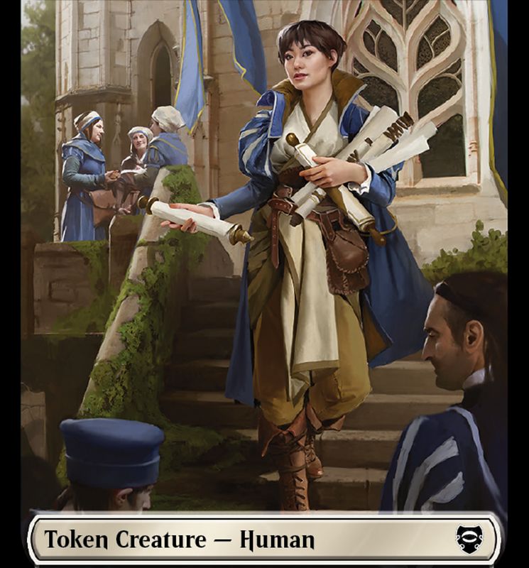 Human // Treasure Double-Sided Token [The Lord of the Rings: Tales of Middle-Earth Commander Tokens]
