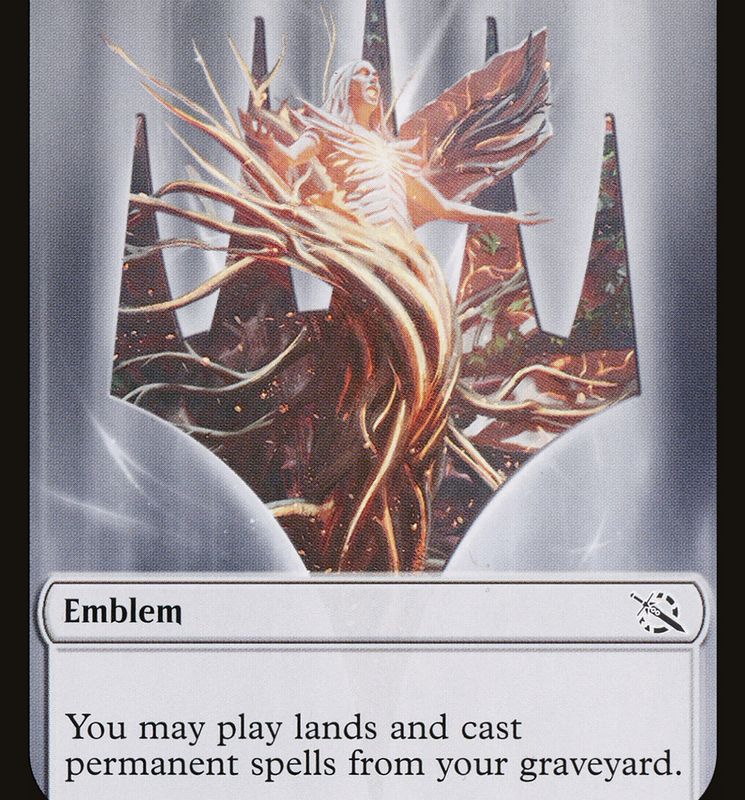 Treasure (21) // Wrenn and Realmbreaker Emblem Double-Sided Token [March of the Machine Tokens]