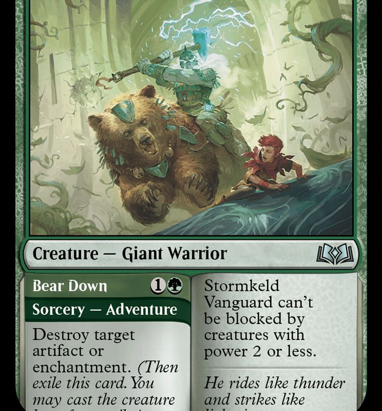 Stormkeld Vanguard // Bear Down [Wilds of Eldraine]