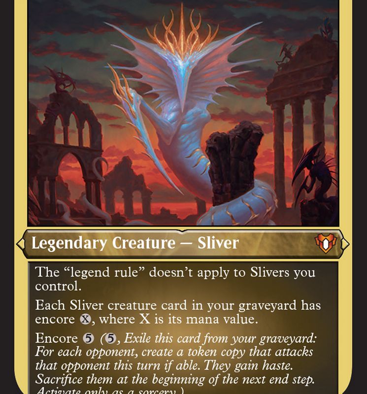 Sliver Gravemother (Display Commander) (Foil Etched) [Commander Masters]