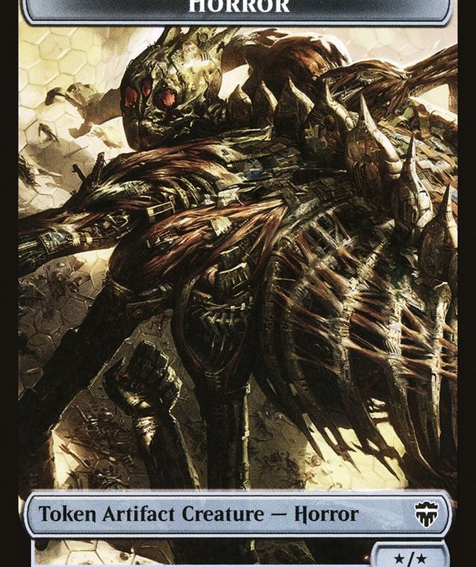 Copy (013) // Horror Double-Sided Token [Commander Legends Tokens]