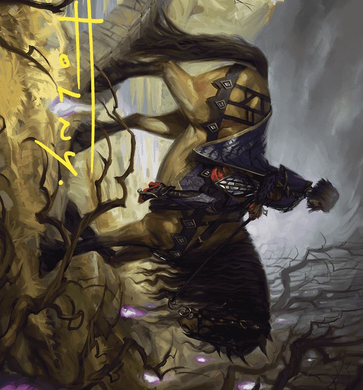 Rowan's Grim Search Art Card (Gold-Stamped Signature) [Wilds of Eldraine Art Series]
