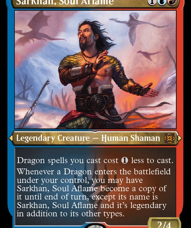 Sarkhan, Soul Aflame (Foil Etched) [March of the Machine: The Aftermath]