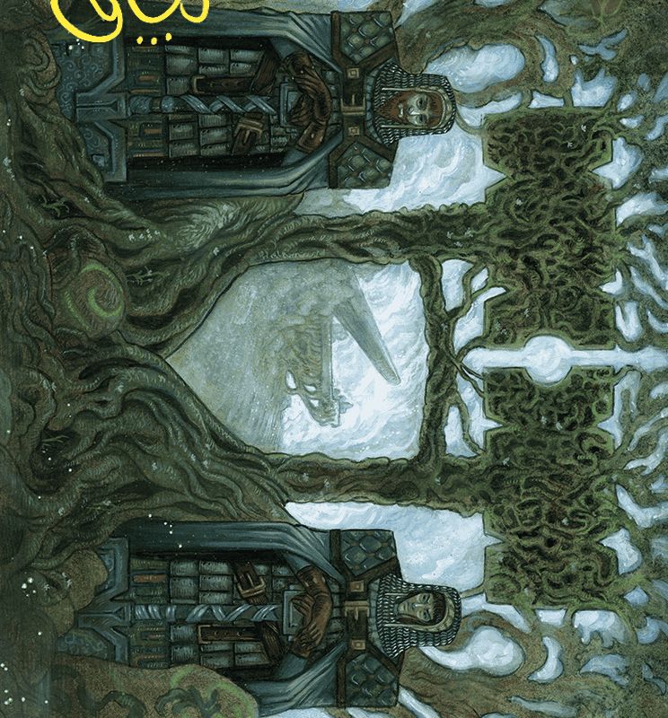 Court of Garenbrig Art Card (Gold-Stamped Signature) [Wilds of Eldraine Art Series]