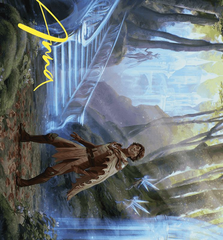 Into the Fae Court Art Card (Gold-Stamped Signature) [Wilds of Eldraine Art Series]