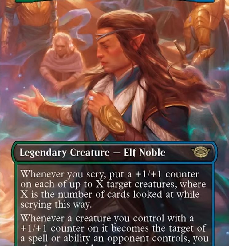Elrond, Master of Healing (Borderless Alternate Art) [The Lord of the Rings: Tales of Middle-Earth]