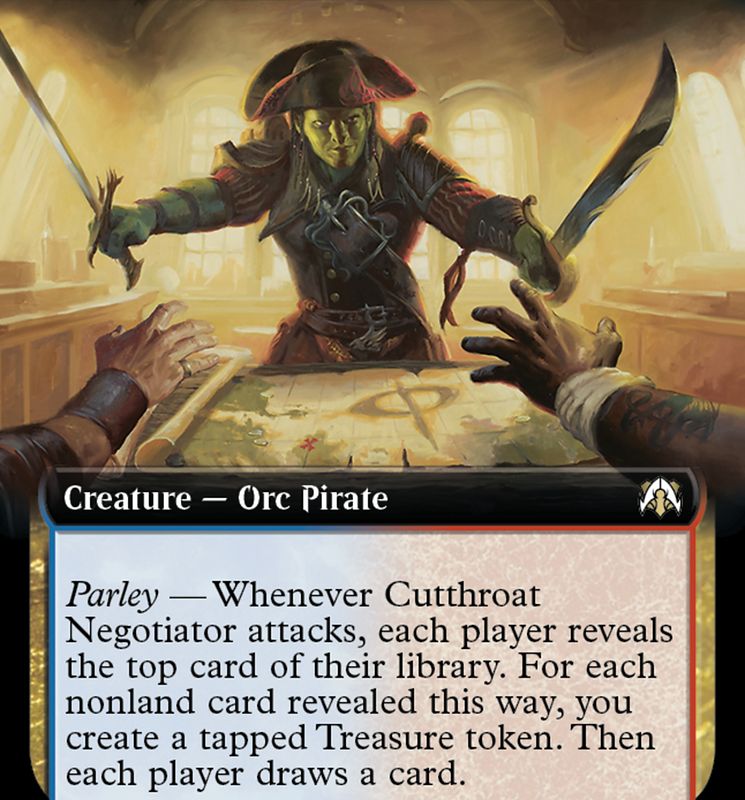 Cutthroat Negotiator (Extended Art) [March of the Machine Commander]