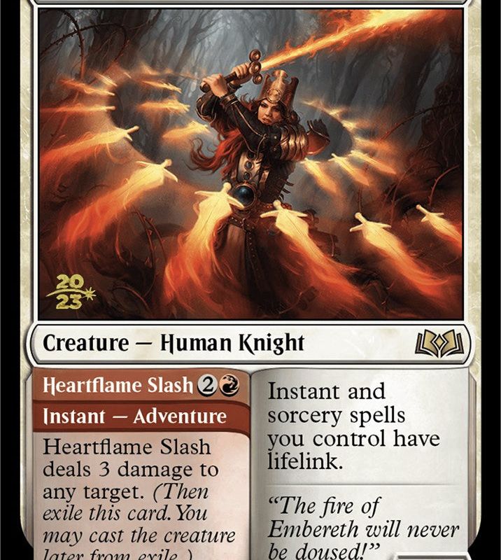 Heartflame Duelist // Heatflame Duelist (Promo Pack) [Wilds of Eldraine Promos]