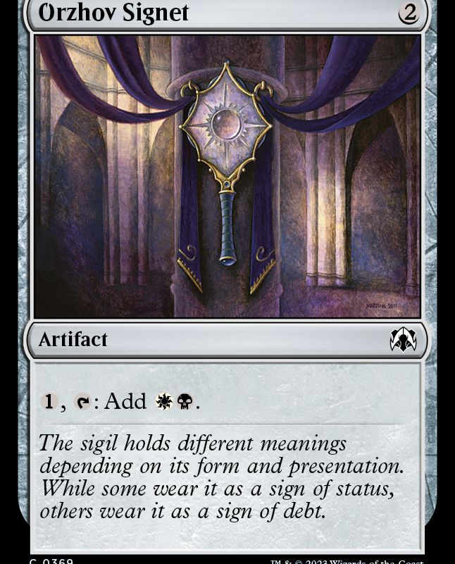 Orzhov Signet [March of the Machine Commander]