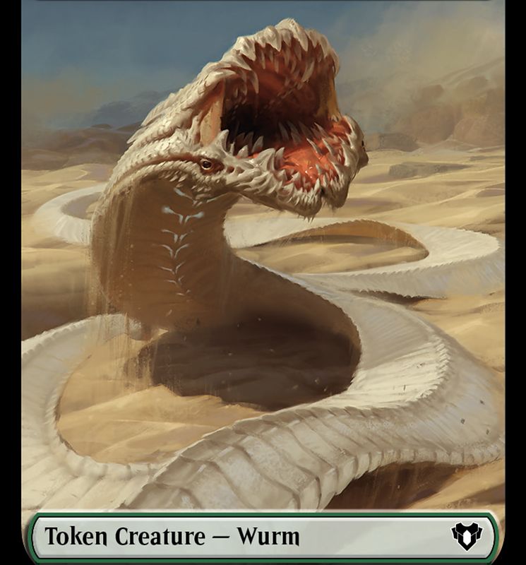 Wurm // Spider Double-Sided Token [Commander Masters Tokens]