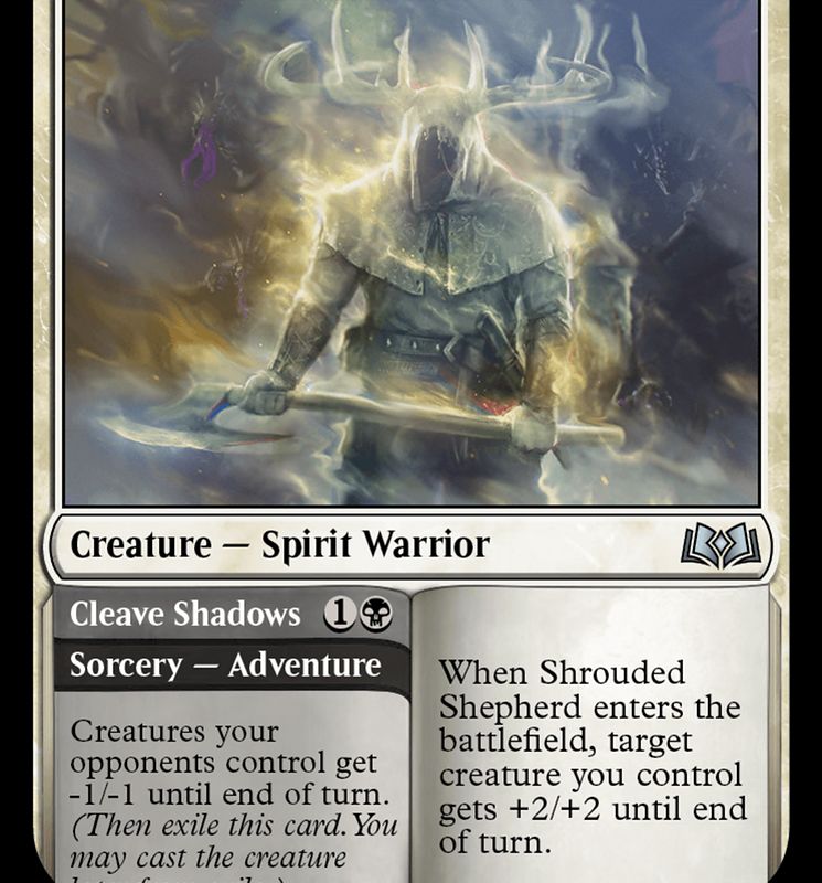 Shrouded Shepherd // Cleave Shadows [Wilds of Eldraine]