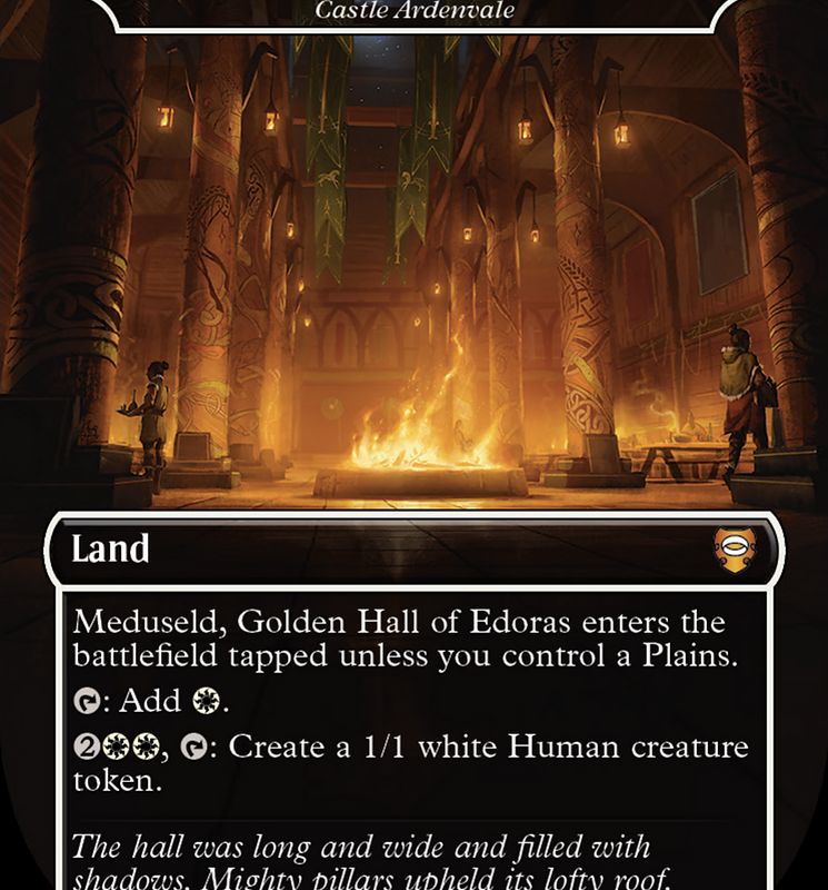 Castle Ardenvale - Meduseld, Golden Hall of Edoras (Surge Foil Realms and Relics) [The Lord of the Rings: Tales of Middle-Earth Commander]