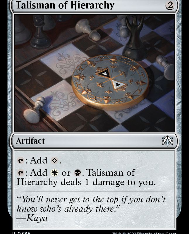 Talisman of Hierarchy [March of the Machine Commander]