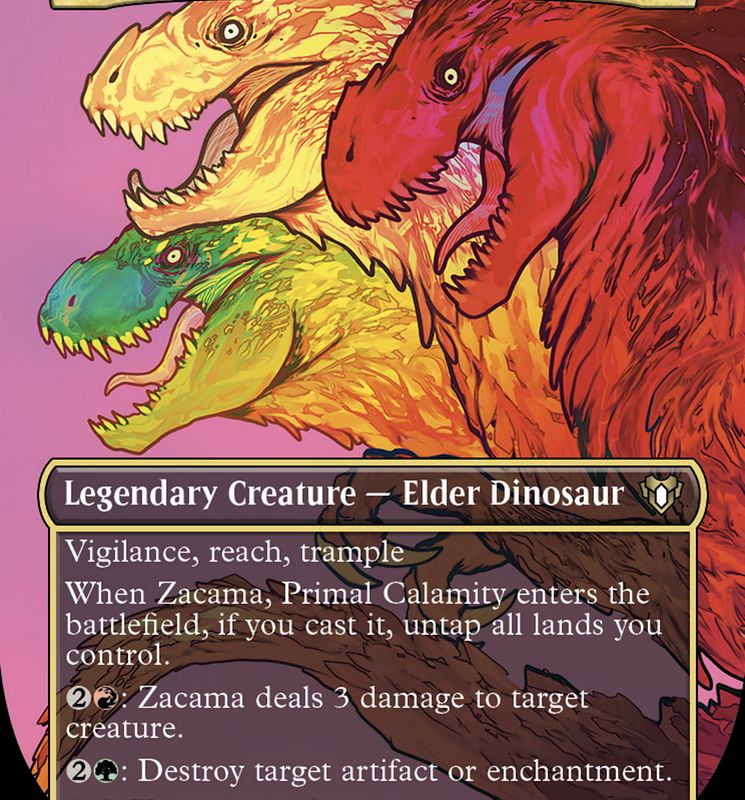 Zacama, Primal Calamity (Borderless Profile) [Commander Masters]