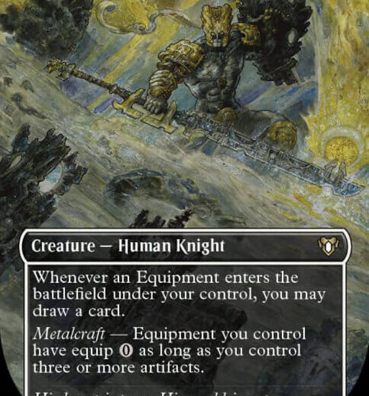 Puresteel Paladin (Borderless Alternate Art) [Commander Masters]