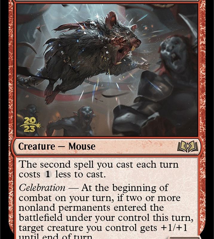 Raging Battle Mouse [Wilds of Eldraine Prerelease Promos]