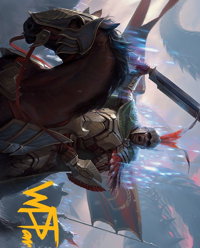 Marshal of Zhalfir Art Card (Gold-Stamped Signature) [March of the Machine Art Series]