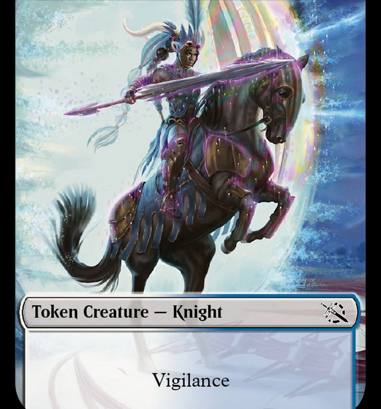 Assassin // Knight (10) Double-Sided Token [March of the Machine Commander Tokens]