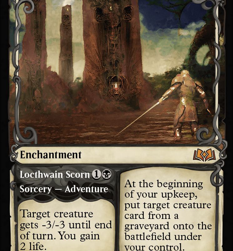 Virtue of Persistence // Locthwain Scorn (Showcase) [Wilds of Eldraine]