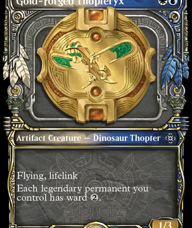 Gold-Forged Thopteryx (Showcase Halo Foil) [March of the Machine: The Aftermath]