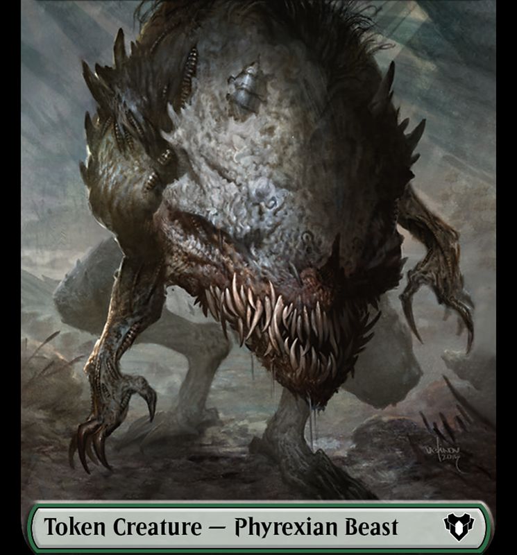 Phyrexian Beast Token [Commander Masters Tokens]